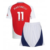 Arsenal Gabriel Martinelli #11 Fußballbekleidung Heimtrikot Kinder 2024-25 Kurzarm (+ kurze hosen)